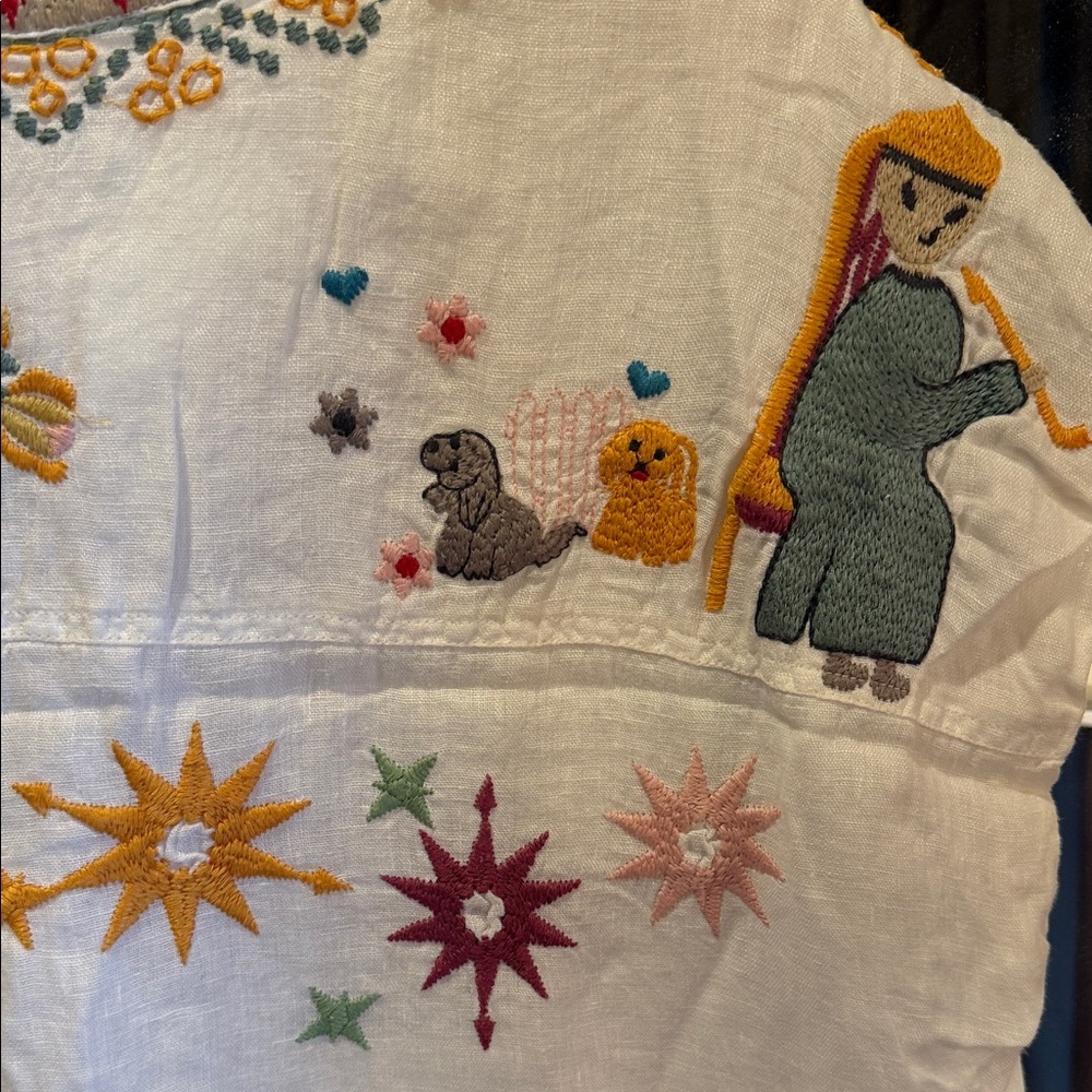 Johnny Was Dress with Detailed Unique Embroidery XL - Picture 8 of 13
